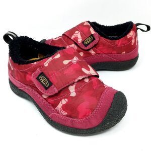 KEEN Howser Low Wrap Sherpa Lined Shoes Slippers Kids Girls Toddler Size 9